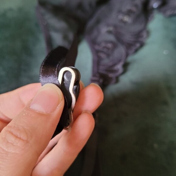 Shirley of Hollywood garter belt black lace size large - Picture 5 of 5